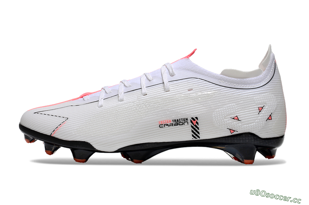 Men's Puma Ultra 5 Ultimate FG Firm Ground Low-Tops Football Boots - White/Black/Orange 0
