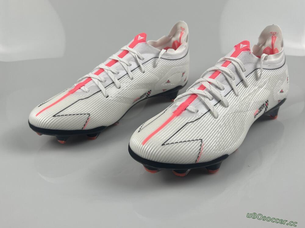 Men's Puma Ultra 5 Ultimate FG Firm Ground Low-Tops Football Boots - White/Black/Orange
