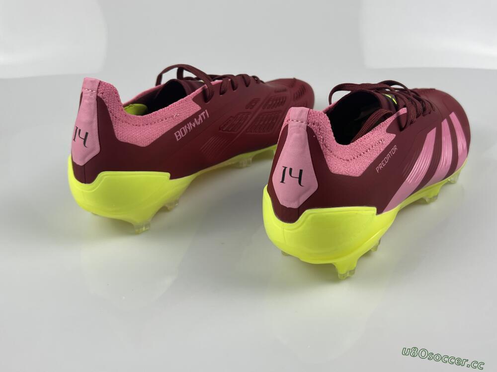 Men's Adidas Predator 24 Elite FG Firm Ground Low-Tops Football Boots - Red/Pink/Yellow