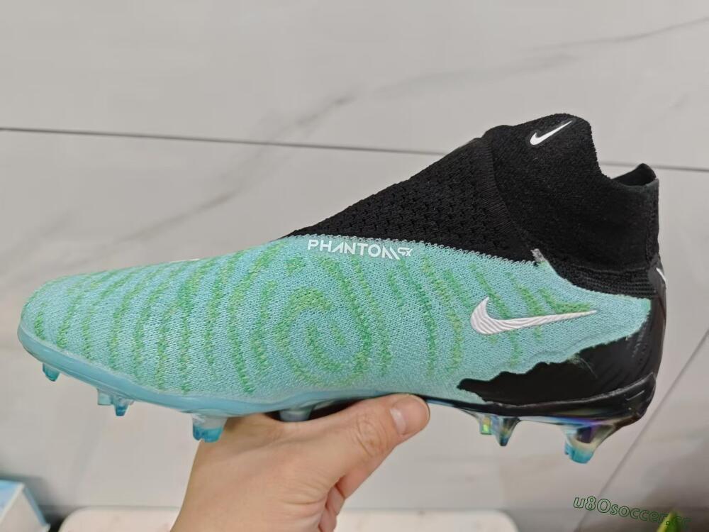 Men's Nike Phantom GX Elite FG Firm Ground High-Tops Football Boots - Blue/Black