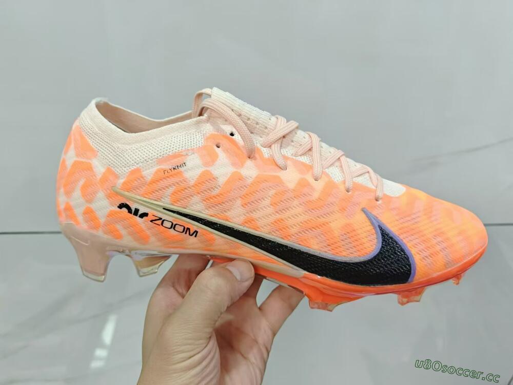 Men's Nike Air Zoom Mercurial Vapor 15 Elite FG Firm Ground Low-Tops Football Boots - Orange/Black/Purple
