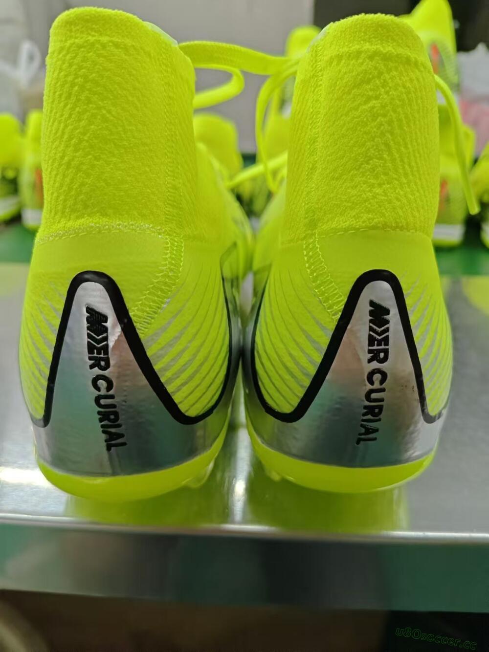 Men's Nike Air Zoom Mercurial Superfly 16 Elite FG Firm Ground High-Tops Football Boots - Yellow/Sliver/Black