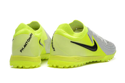 Men's Nike Phantom GX 2 Elite TF Artificial Turf Low-Tops Football Shoes - Grey/Yellow/Black