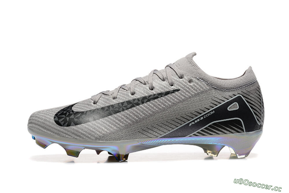 Men's Nike Air Zoom Mercurial Vapor 16 Elite FG Firm Ground Low-Tops Football Boots - Grey/Black/White/Gold 0