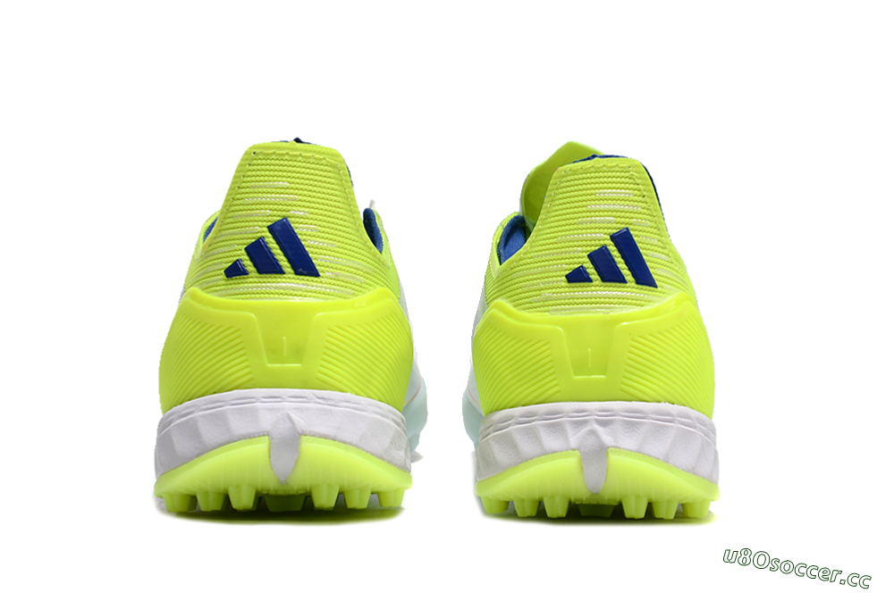 Unisex Adidas F50 Elite TF Artificial Turf Low-Tops Football Shoes - Jade/Blue/Yellow 5