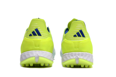 Unisex Adidas F50 Elite TF Artificial Turf Low-Tops Football Shoes - Jade/Blue/Yellow