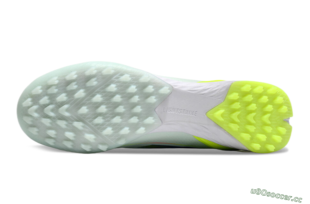 Unisex Adidas F50 Elite TF Artificial Turf Low-Tops Football Shoes - Jade/Blue/Yellow 6