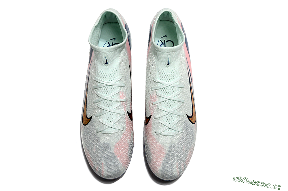 Unisex Nike Air Zoom Mercurial Superfly 10 Elite AG Artificial Grass High-Tops Football Boots - Jade/Yellow/Pink/Blue 4