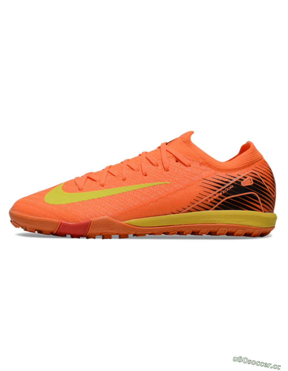 Men's Nike Air Zoom Mercurial Vapor 16 Elite TF Artificial Turf Low-Tops Football Shoes - Orange/Yellow/Black 0