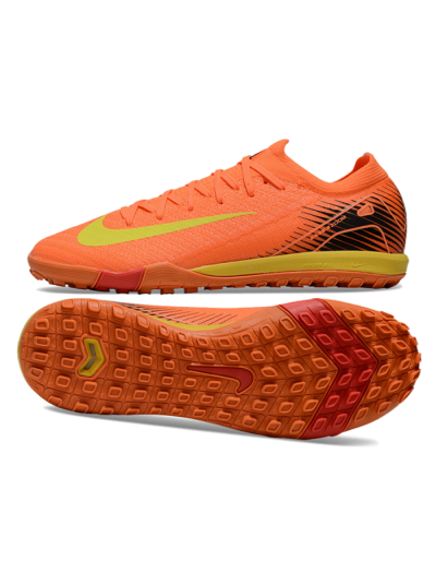 Men's Nike Air Zoom Mercurial Vapor 16 Elite TF Artificial Turf Low-Tops Football Shoes - Orange/Yellow/Black
