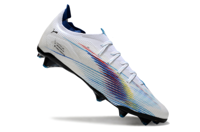 Men's Puma Ultra 5 Ultimate FG Firm Ground Low-Tops Football Boots - Blue/White/Black