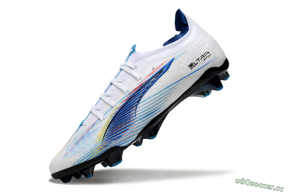 Men's Puma Ultra 5 Ultimate FG Firm Ground Low-Tops Football Boots - Blue/White/Black 5