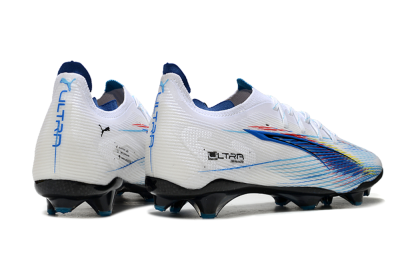 Men's Puma Ultra 5 Ultimate FG Firm Ground Low-Tops Football Boots - Blue/White/Black