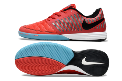 Unisex Nike Lunar Gato 2 IC Indoor & Futsal Low-Tops Football Shoes - Red/Black/Blue/White
