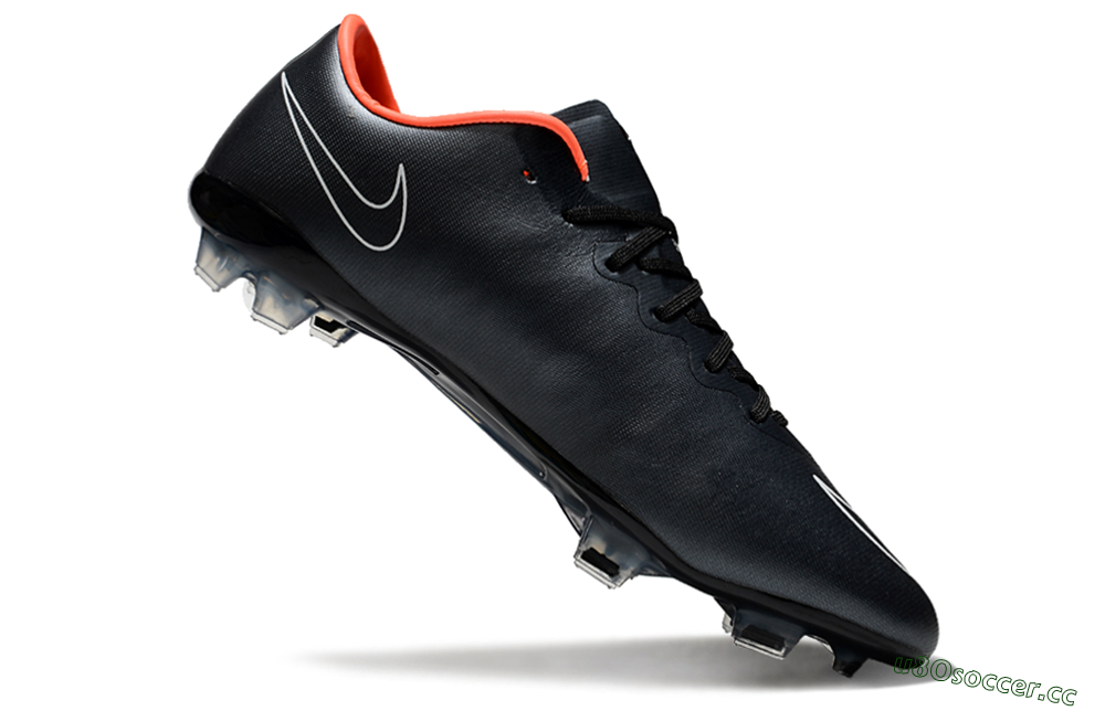 Men's Nike Mercurial Vapor 10 FG Firm Ground Low-Tops Football Boots - Black/White/Orange 4