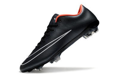 Men's Nike Mercurial Vapor 10 FG Firm Ground Low-Tops Football Boots - Black/White/Orange