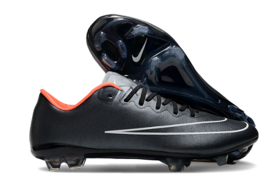 Men's Nike Mercurial Vapor 10 FG Firm Ground Low-Tops Football Boots - Black/White/Orange