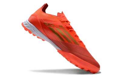 Men's Adidas F50 Elite TF Artificial Turf Low-Tops Football Shoes - Red/Gold/White