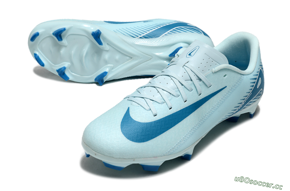 Men's Nike Air Zoom Mercurial Vapor 16 Academy FG Firm Ground Low-Tops Football Boots - Jade/Blue/White 3