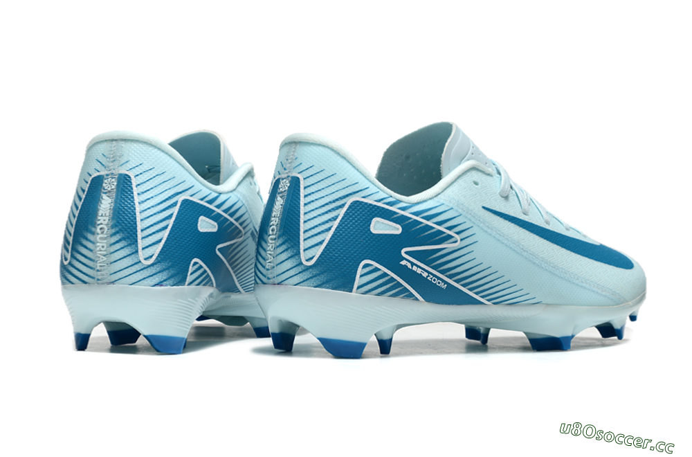 Men's Nike Air Zoom Mercurial Vapor 16 Academy FG Firm Ground Low-Tops Football Boots - Jade/Blue/White 6