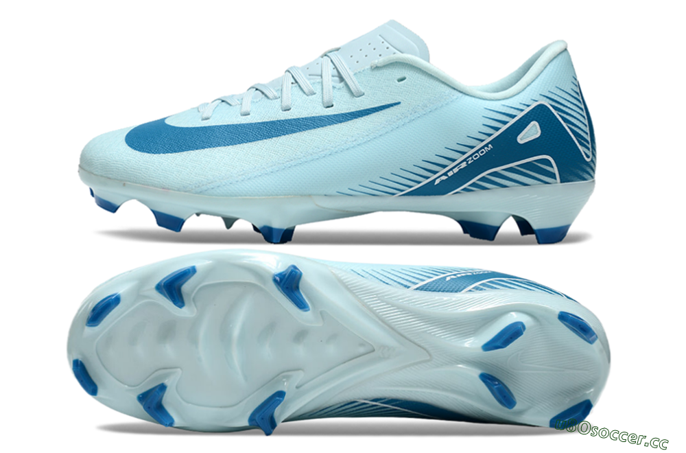 Men's Nike Air Zoom Mercurial Vapor 16 Academy FG Firm Ground Low-Tops Football Boots - Jade/Blue/White 1