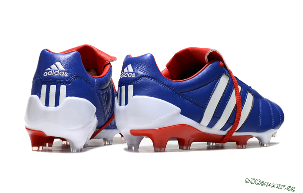 Men's Adidas Predator Mutator Mania Tormentor Tongue FG Firm Ground Low-Tops Football Boots - Blue/White/Red 6