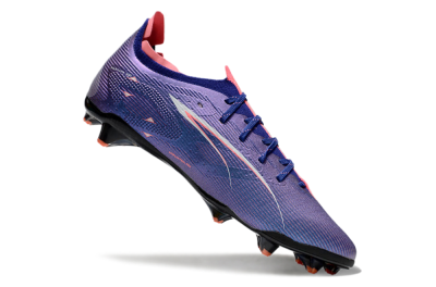 Men's Puma Ultra 5 Ultimate FG Firm Ground Low-Tops Football Boots - Purple/Red/White