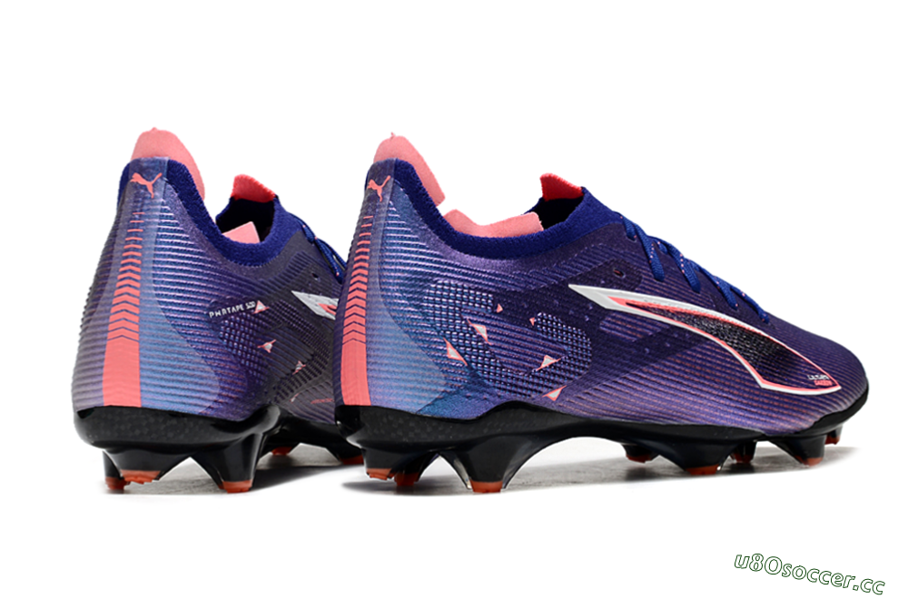 Men's Puma Ultra 5 Ultimate FG Firm Ground Low-Tops Football Boots - Purple/Red/White 6