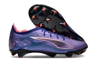 Men's Puma Ultra 5 Ultimate FG Firm Ground Low-Tops Football Boots - Purple/Red/White