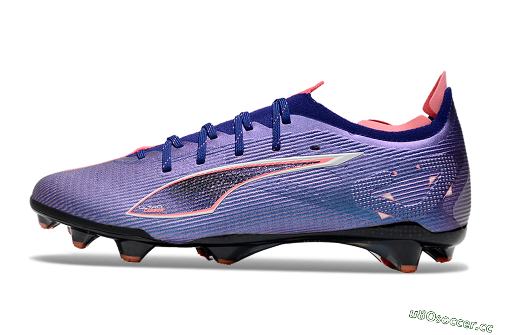 Men's Puma Ultra 5 Ultimate FG Firm Ground Low-Tops Football Boots - Purple/Red/White 0