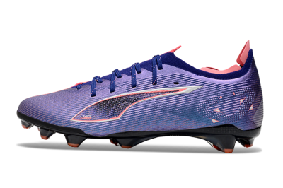 Men's Puma Ultra 5 Ultimate FG Firm Ground Low-Tops Football Boots - Purple/Red/White