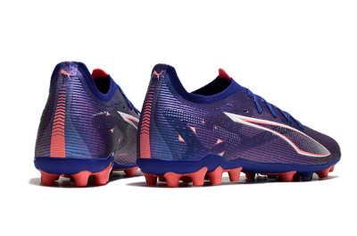 Men's Puma Ultra 5 Ultimate MG Multi Ground Low-Tops Football Boots - Purple/Red/White