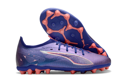 Men's Puma Ultra 5 Ultimate MG Multi Ground Low-Tops Football Boots - Purple/Red/White