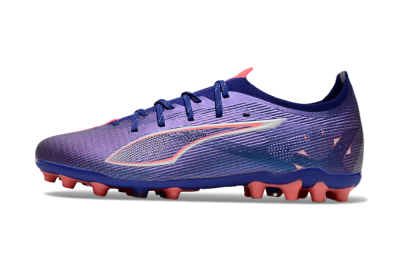 Men's Puma Ultra 5 Ultimate MG Multi Ground Low-Tops Football Boots - Purple/Red/White