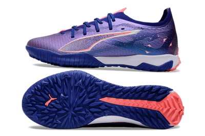 Men's Puma Ultra 5 Ultimate TF Artificial Turf Low-Tops Football Shoes - Purple/Red/White