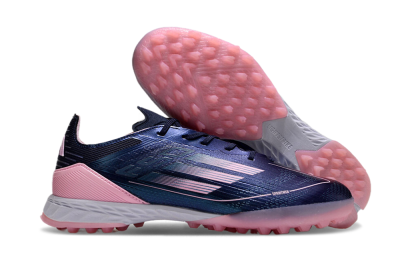 Men's Adidas F50 Elite TF Artificial Turf Low-Tops Football Shoes - Blue/Pink/White