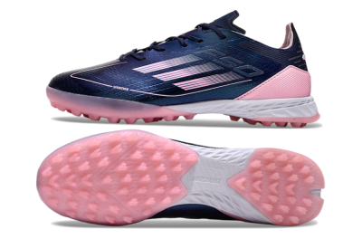 Men's Adidas F50 Elite TF Artificial Turf Low-Tops Football Shoes - Blue/Pink/White