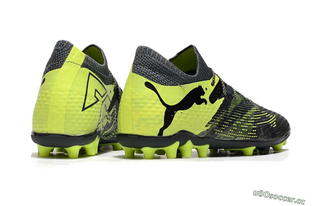 Men's Puma Future Ultimate MG Multi Ground Low-Tops Football Boots - Black/Yellow 6