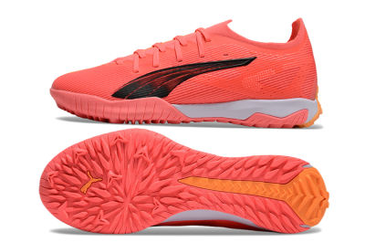 Men's Puma Ultra 5 Ultimate TF Artificial Turf Low-Tops Football Shoes - Red/Black/White