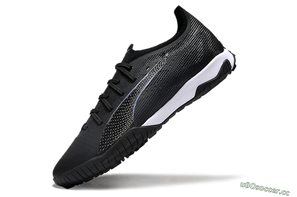 Men's Puma Ultra 5 Ultimate TF Artificial Turf Low-Tops Football Shoes - Black/Blue/White 5