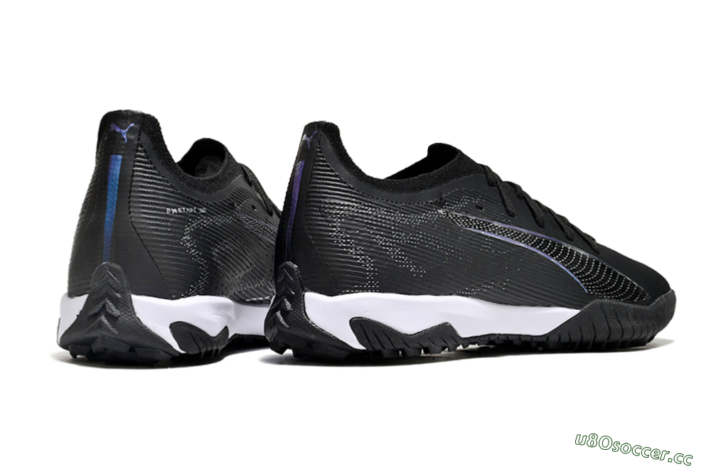 Men's Puma Ultra 5 Ultimate TF Artificial Turf Low-Tops Football Shoes - Black/Blue/White 6