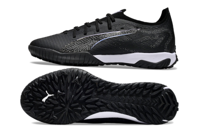 Men's Puma Ultra 5 Ultimate TF Artificial Turf Low-Tops Football Shoes - Black/Blue/White