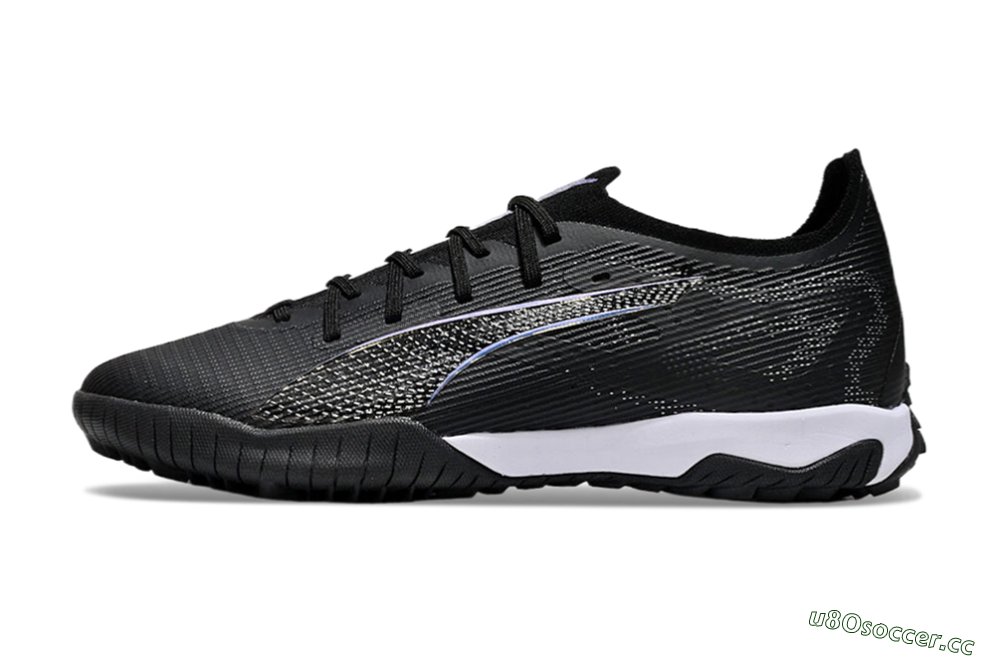 Men's Puma Ultra 5 Ultimate TF Artificial Turf Low-Tops Football Shoes - Black/Blue/White 0