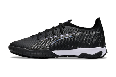 Men's Puma Ultra 5 Ultimate TF Artificial Turf Low-Tops Football Shoes - Black/Blue/White