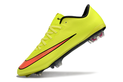Men's Nike Mercurial Vapor 10 FG Firm Ground Low-Tops Football Boots - Yellow/Black/Red