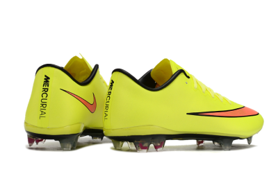Men's Nike Mercurial Vapor 10 FG Firm Ground Low-Tops Football Boots - Yellow/Black/Red