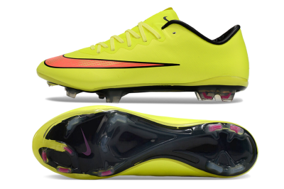 Men's Nike Mercurial Vapor 10 FG Firm Ground Low-Tops Football Boots - Yellow/Black/Red