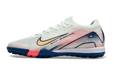 Unisex Nike Air Zoom Mercurial Vapor 16 Elite TF Artificial Turf Low-Tops Football Shoes - White/Pink/Blue