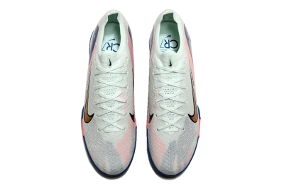 Unisex Nike Air Zoom Mercurial Vapor 16 Elite TF Artificial Turf Low-Tops Football Shoes - White/Pink/Blue