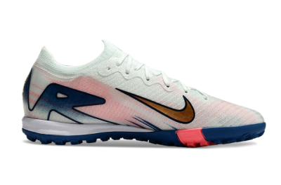 Unisex Nike Air Zoom Mercurial Vapor 16 Elite TF Artificial Turf Low-Tops Football Shoes - White/Pink/Blue